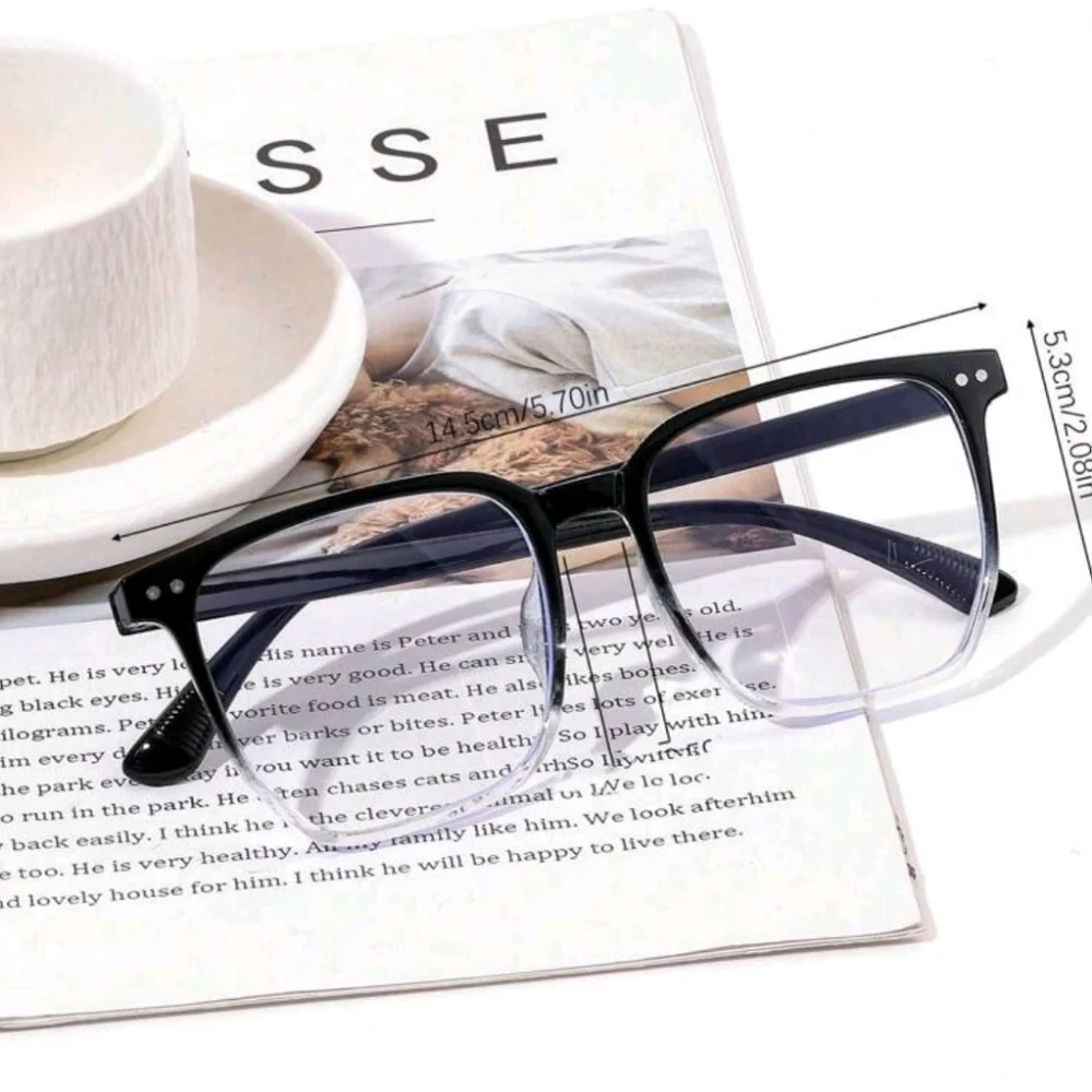 NEW Black and Clear Fashion Glasses